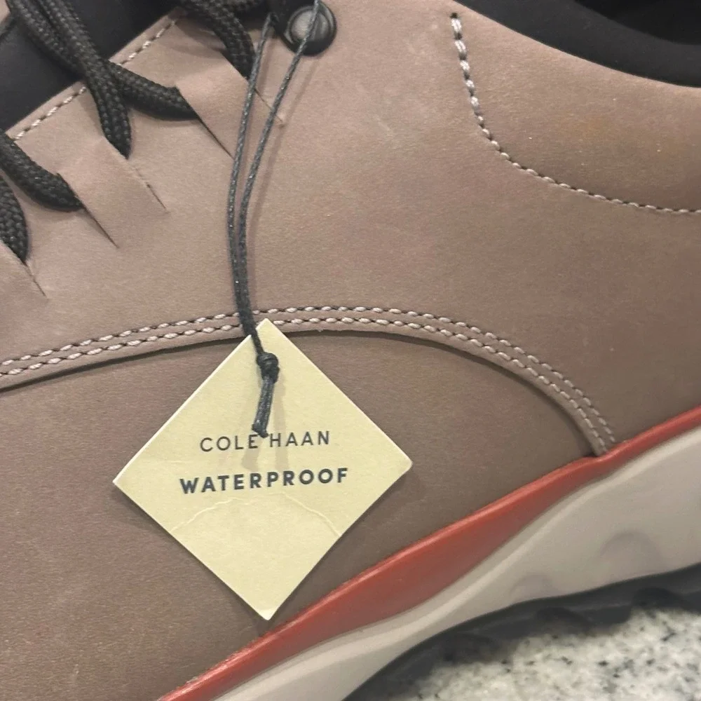 Cole Haan GrandExplore Waterproof Golf Shoes Mens 10.5‎ Tan Leather Lace Up